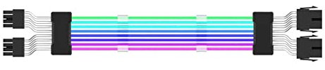 Lian Li Strimer Plus - RGB PSU cable, High poweer Cable Extension | 24 Pin Atx 4 4 Pin 8 Pin 6 Pin poweer Cable, PST Extension Cable, PWM Splitter Cable, multii Fan Connector for Motherboard Connector