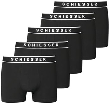 Schiesser Herren 5 PACK Boxershorts Bio Baumwolle Multipack - 95/5 Organic