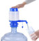 Qudubuy Portable Manual Water Jug Pump Fits Most 52-55mm Top Water Coolers, Easy Hand Press Dispenser with Extra Tube and Dust Plug Drinking Fountain Kettle for Home, Office, Outdoor Travel, Camping