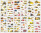 3D Aufkleber für Kinder & Kleinkinder 12 Blätter,Puffy Auto Bagger Sticker für Mädchen Jungen,Fahrzeug Bagger Belohnungssticker für Kinder Mitgebsel Kindergeburtstag Gastgeschenke Party(17 * 7cm)