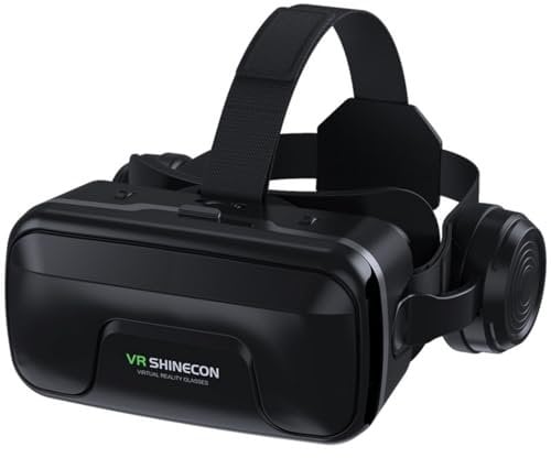 Auriculares de realidad virtual de realidad virtual, juego de realidad virtual 3D para adultos y niños, gafas de realidad virtual para iPhone 16, 15, 14, 13 Pro Max Plus, Samsung Galaxy S24, S23, S22