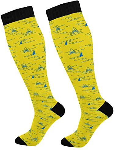 Unisex Thermo Socken Hai Flosse Delphin Oceans Sea Sport Socken Hautfreundlich Tennis Socken Witzige Trekking Socken Für Winter Trekking Outdoor