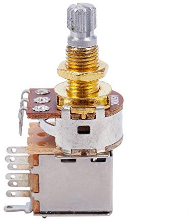 BLASHRD Guitar Pots 500K Short Split Shaft Audio Taper Push/Pull Potentiometer