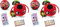 Miraculous Ladybug, 4-1 Überraschungs-Miraball, Spielzeug für Kinder mit Sammelfigur, Metallball, Kwami-Plüsch, glitzernden Aufklebern und weißem Band (Wyncor), 1 Stück (Packung mit 2)