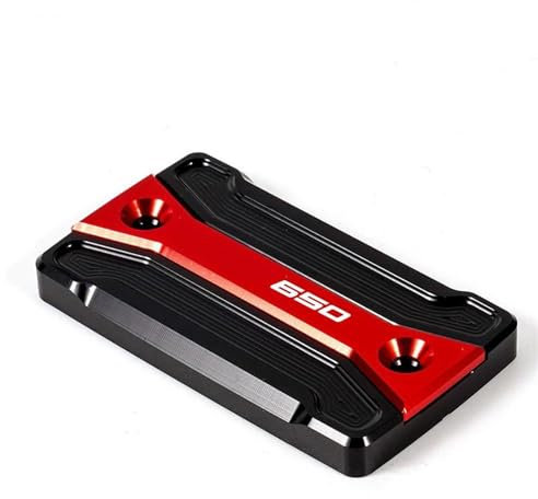 BAYDE Öleinfülldeckel Motorrad Zubehör Für Suzuki SV 650 2008-2019 Roller Vorderen Bremsflüssigkeit Reservoir Kappe Abdeckung(Rosso)