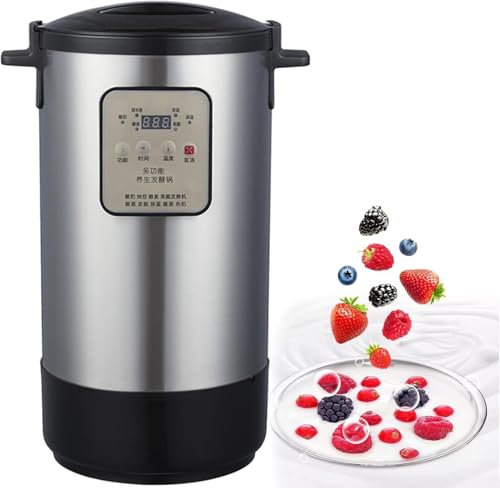 LPONAA Yogurtera Inteligente De Acero Inoxidable De 12 L, Máquina De Fermentación Eléctrica, Control De Tiempo Y Temperatura para Cocinas Comerciales