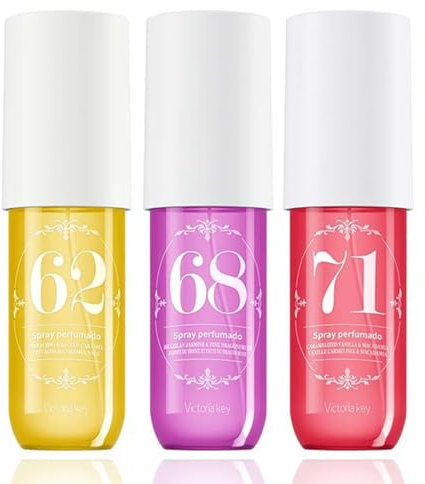 3 Stück Parfüm Bodyspray Damen, 90ml Fruchtiges Body Mist, Long Lasting Fragrance Spray, Hair and Body Fragrance Mist, Parfum Damen Set,Feuchtigkeitsspendende Befeuchtet die Haut Aerosol