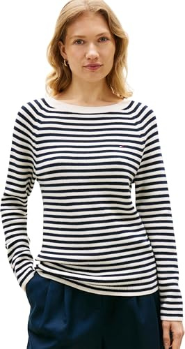Tommy Hilfiger CO Cardi FINE GG LS Boat-NK SWT