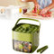 bac à glaçons avec couvercle, ice cube tray pour Fabriquer 48 Glaçons, bac a glacon, moule à glaçons pour Congélateur, Machine à Glaçons, Facile à Presser pour Libérer Glace (Vert)