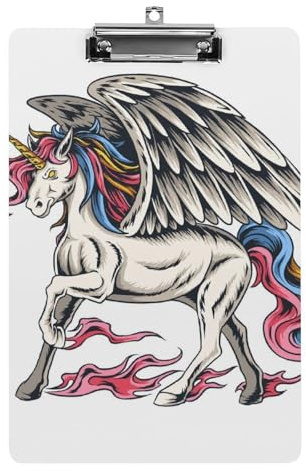 Licorne Volante A4 Planchettes À Pince Porte Bloc Format Pour Bureau Salle De Classe Restaurant