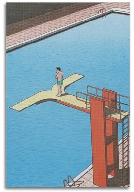 Guy Billout Maler-Arbeitsposter, Poster für Schlafzimmer, Raumdekoration, ästhetische Wandkunst (41), Heimdekoration, Wandkunst, zum Aufhängen, Bilddruck, Schlafzimmer, dekorative Gemälde