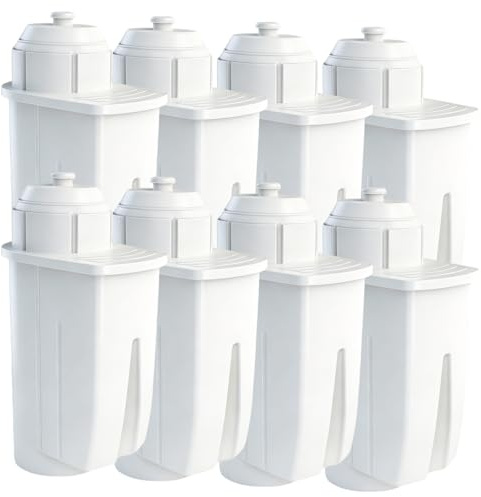 8 Stück Ersatzwasserfilter für Siemens EQ Series, EQ5, EQ6, EQ9, S700, EQ500, S900, S500, Ersatz Filter für Bosch TCZ7003, TCZ7033, Wasserfilter Kaffeevollautomat für Brita Intenza 575491, 1016723