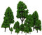Gazechimp 12pcs 1: 50-1: 500 /2.5-16cm Modell Baum Dekor Bäume Pappeln Modell / Idea auch als Haus Tisch Miniatur Landschaft Dekoration