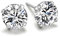 Ohrstecker Silber Damen Ohrringe 925 Sterling Silber Funkeln Kubisches 3A Würfel-Zirkonia Ohrringe für Damen 6mm, Schmuck mit Schmuckkästchen (8mm)