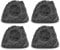 Pronomic 4er Set SSP-1100 GR Outdoor-Lautsprecher (4 Stück Outdoor-Speaker in Stein-Optik, 4 x 50 Watt, Schutzklasse IP56, 2-Wege-System) grau