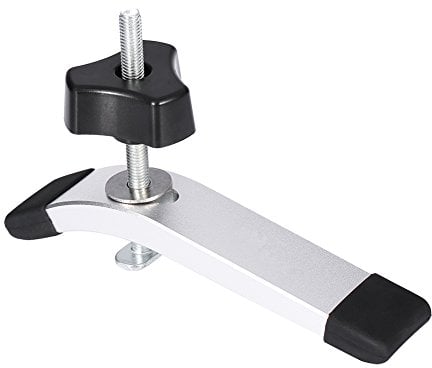 DEWIN Holzbearbeitung Nuten Klemmen, T Nut Schiene T-Track Schnellwirkende Niederhalteklemme aus Metall Klemme Werkbank für T-Slot T-Track Holzbearbeitungswerkzeug