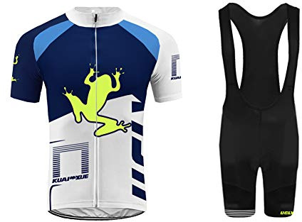 UGLY FROG MTB Herren Fahrradbekleidung Set Schnell Trocknend Radtrikot (Radjacke und Radhose mit Sitzpolster)