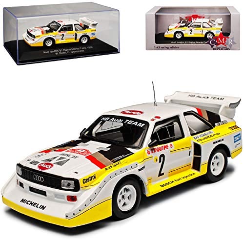 CMR A-U-D-I Sport Quattro S1 Rallye Monte Carlo 1986 Röhrl Geistdörfer 1/43 Modell Auto