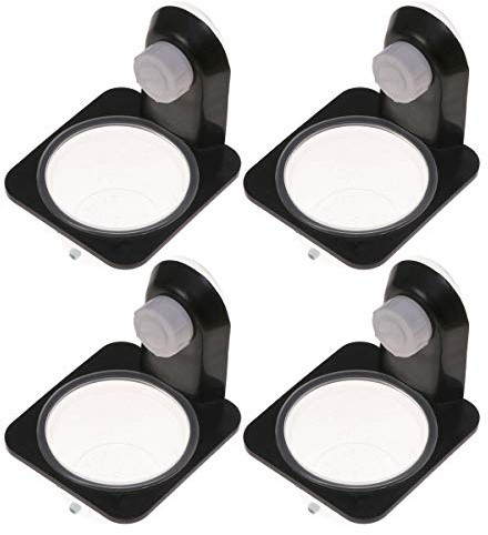 POPETPOP 4 Pack Gecko Feeding Ledge,Reptile Lizard Gecko Food Water Bowl Pet Accessories Supplies
