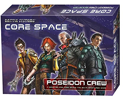 Battle Systems BSGCSE006 Core Space - Poseidon Crew - Sci Fi Miniature Game - Multi Level Tabletop War Game Board - Wargaming Universe
