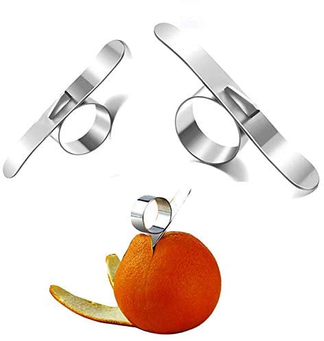 Stainless Steel Orange Peeler Citrus Peeler Fruit Peeler for Lemon and Shaddock Fruit Peeler（2pcs）
