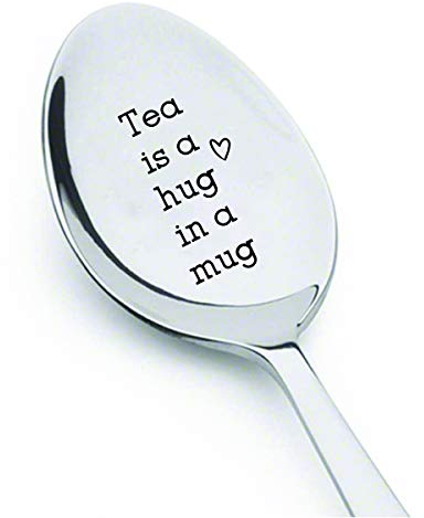 The Ideas From Boston Tea Is Hug In A Mug Gravur Löffel Liebhaber Geschenk Hochzeit Geschenke für Paare Edelstahl Teelöffel Löffel Geschenke Niedlich Hochzeit Party Supplies
