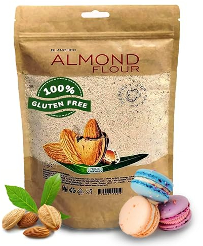Almond Flour 1 kg, 100% Extra Fine Blanched Natural, Low Carb Gluten Free Flour. Almond Flour 1kg. For Low Calorie Snacks