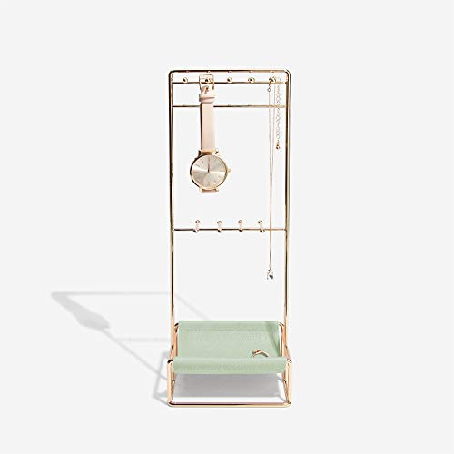 Stackers Sage Green & Gold Scoop Jewellery Stand