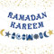 Ramadan Kareem Dekoration Banner Stern und Mondgirlande Blau Ramadan Party liefert Hajj Eid Mubarak Party Muslimischer Islam Eid Feier Dekoration 2er Pack