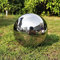 YIWOYI Spiegelpolierte, hohle Kugel, reflektierende Gartenkugel, Edelstahl-Kugel, Dekoration, Hohlkugel für Zuhause, Outdoor, Garten, dekoriert (Silber, 300 mm)