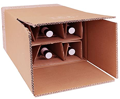 smiley pack Bier 0,5 Liter Flaschenversandkarton für 6 Flaschen inklusive Einlage Menge wählbar zertifiziert für Versand mit DHL DPD PTZ Bierflaschen Bierversandkarton Bierkarton Bierverpackung (5)