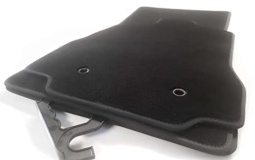 Fußmatten Jaguar XF 2008-2015 Velours Premium Matten Automatten Original Qualität Teppich, Schwarz, 4-teilig