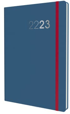 Collins Legacy A6 Wochenansicht, akademischer Terminplaner 2022-23, Blau (CL63M.60-2223) – Schüler-Tagebuchplaner mit Tagebuch, Notizen und Stundenplänen