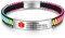 lorajewel Personalisierte Medizinische Alert ID Armbänder Edelstahl Silikon Notfallarmband Verstellbar Emergency SOS Armband für Herren Damen, Free Gravur (Farbe A)