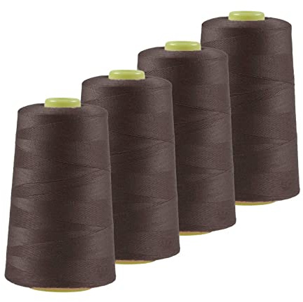 4 x 4572m Qualitäts Overlock-Garn Oeko-Tex Overlock-Nähgarn Polyestergarn, Farbe 741-780