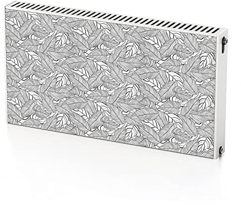 Coloray Magnetic Radiator Cover Self-Adhesive Magnet 110x60 cm 43.3x23.6 inches Protection - Art long leaves