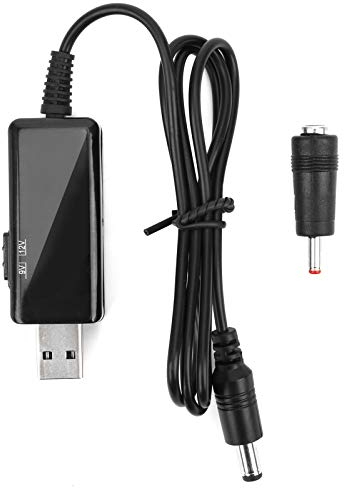 Adattatore USB a CC, Cavo 5V a 9V/12V, Amplificatore di Tensione, Convertitore Step-up, 5,5 X 2,1 Mm