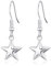 Philip Jones Sterling Silver Star Drop Earrings