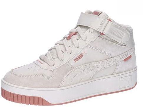 PUMA Damen Carina Street Mid Coquette Sneaker, Alpine Snow-Alpine Snow, 40 EU