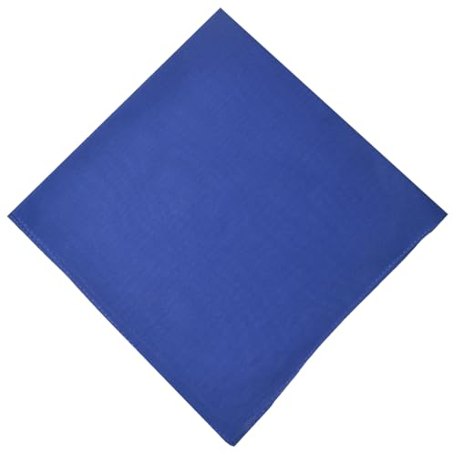 Bandana Halstuch Biker Nikki Tuch Schal Kopftuch Baumwolle Mundschutz Piratentuch (Blau-Uni)