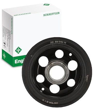INA 544 0180 10 Riemenscheibe Kurbelwelle 158mm Kurbelwellenriemenscheibe Kompatibel mit FORD Mondeo V Kombi CF 2011538 2320808 GK2Q6B319BA