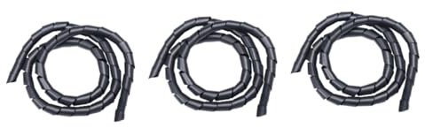jojofuny 3pcs Cable Sleeve Braided Expandable Hose Pe Insulated Wire Wrap Line Semi-rigid Braid Configuration
