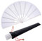 2 Stück Große Faltbare Seide Hand Fächer Chinesischer Tai Chi Faltender Handfächer Nylon Tuch Chinesischer Kung Fu Fan mit Halter Ärmel für Performance Tanz Dekorationen Festival (weiß)