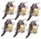 6 Stück Serviettenring Vogel Serviettenschnallen Vögel Serviettenhalter Vögel Serviettenschnalle Esszimmer Dekorationen Vögel Servietten Serviettenverschlüsse