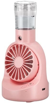 ventilador de aire acondicionado portátil Ventilador De Nebulización, Ventilador Portátil, Suministros De Refrigeración For Exteriores Con Botella De Nebulización For Sala De Estar, Viajes En Coche Pa