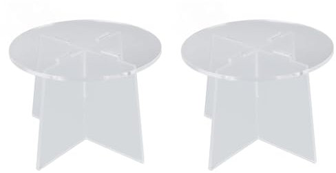 Ausla Acryl-Topfhalter, Stabiler Ausstellungsständer für Pflanzen, Transparentes Regal Im Modernen Stil, Ideal für Zuhause, Büro