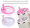 40 oz Tumbler Flip Straw Lid Compatible with Stanley Cup 40oz Tumbler Tumbler Cover Compatible with Stanley Cup Quencher (Hot Pink and Light Purple, 2 Pack)