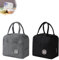 AMONENZ 2 Stück Lunch Bag, ragbarer Thermo Tasche, Faltbarer Lunchbox Tasche, mit Wärmeisolierender Aluminiumfolie, für Büro, Camping und Reisen
