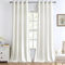 MIULEE Weiß Samtvorhang Ösen 2er Set 140X280, Blickdichte Vorhänge Samt für Schlafzimmer Wohnzimmer, Wunderschön Weich Vorhang Verdunkelung Velvet Curtains, Verdunkelnd Samt Gardinen Blickdicht