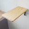 Wandklapptisch klapptisch Wand wandtisch klappbar, Klappbarer Wandtisch für Küche und Wohnzimmer, Halterungen aus Massivholz und Edelstahl | Wandmontierte Tische, zusammenklappbarer Arbeitst(60*20CM/2